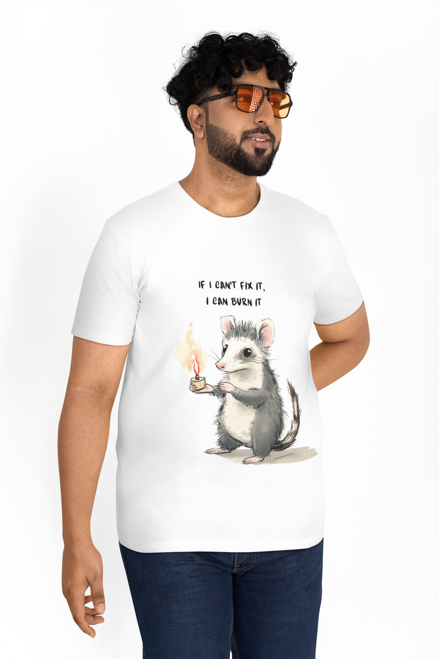 Chaotic Opossum Meme Humor T-Shirt, Funny Chaoscore Animal Tee, Cute Graphic Shirt, Gift for Nature Lovers