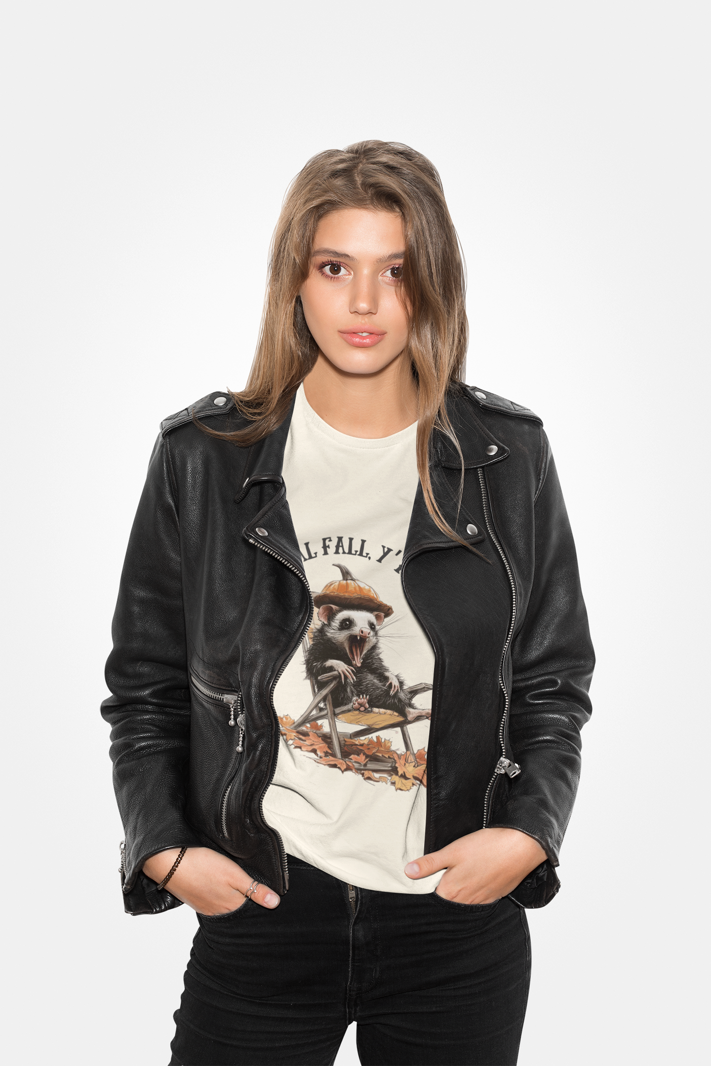Feral Fall Opossum T-Shirt | Autumn Apparel, Funny Graphic Meme Tee, Unisex Shirt, Chaoscore Fashion