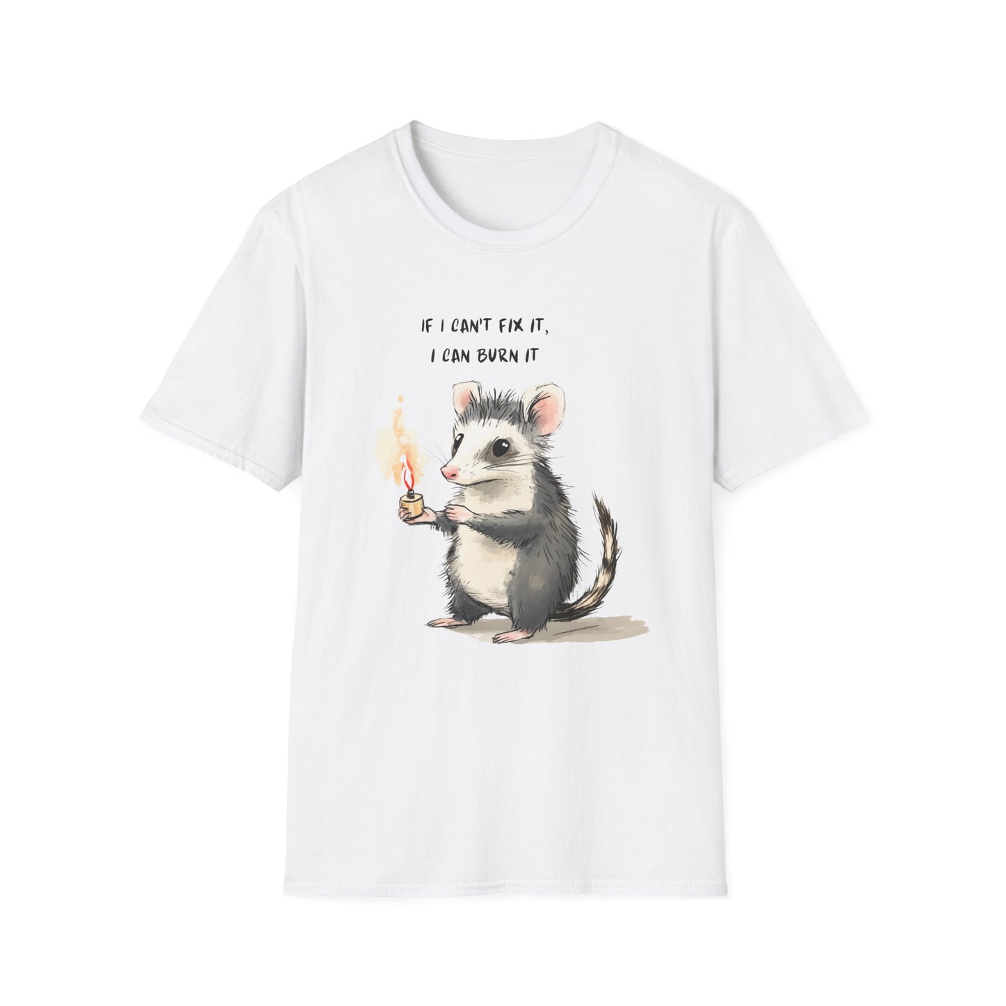 Chaotic Opossum Meme Humor T-Shirt, Funny Chaoscore Animal Tee, Cute Graphic Shirt, Gift for Nature Lovers