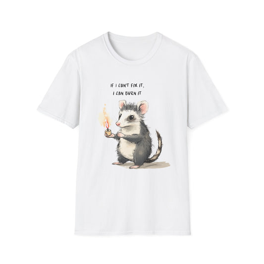 Chaotic Opossum Meme Humor T-Shirt, Funny Chaoscore Animal Tee, Cute Graphic Shirt, Gift for Nature Lovers