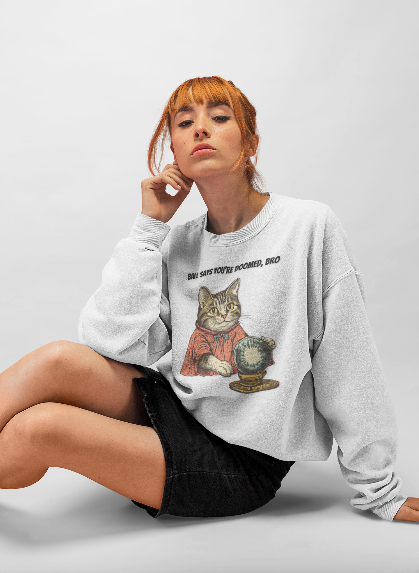 Fortune Teller Cat of Doom | Unisex Sweatshirt